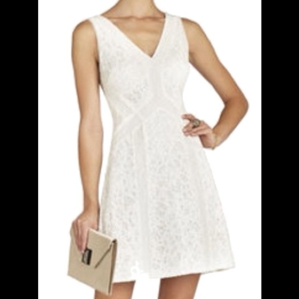 BCBG Gracie Lace-block Dress